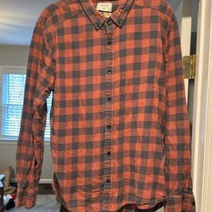Ourcaste plaid button down shirt size XL